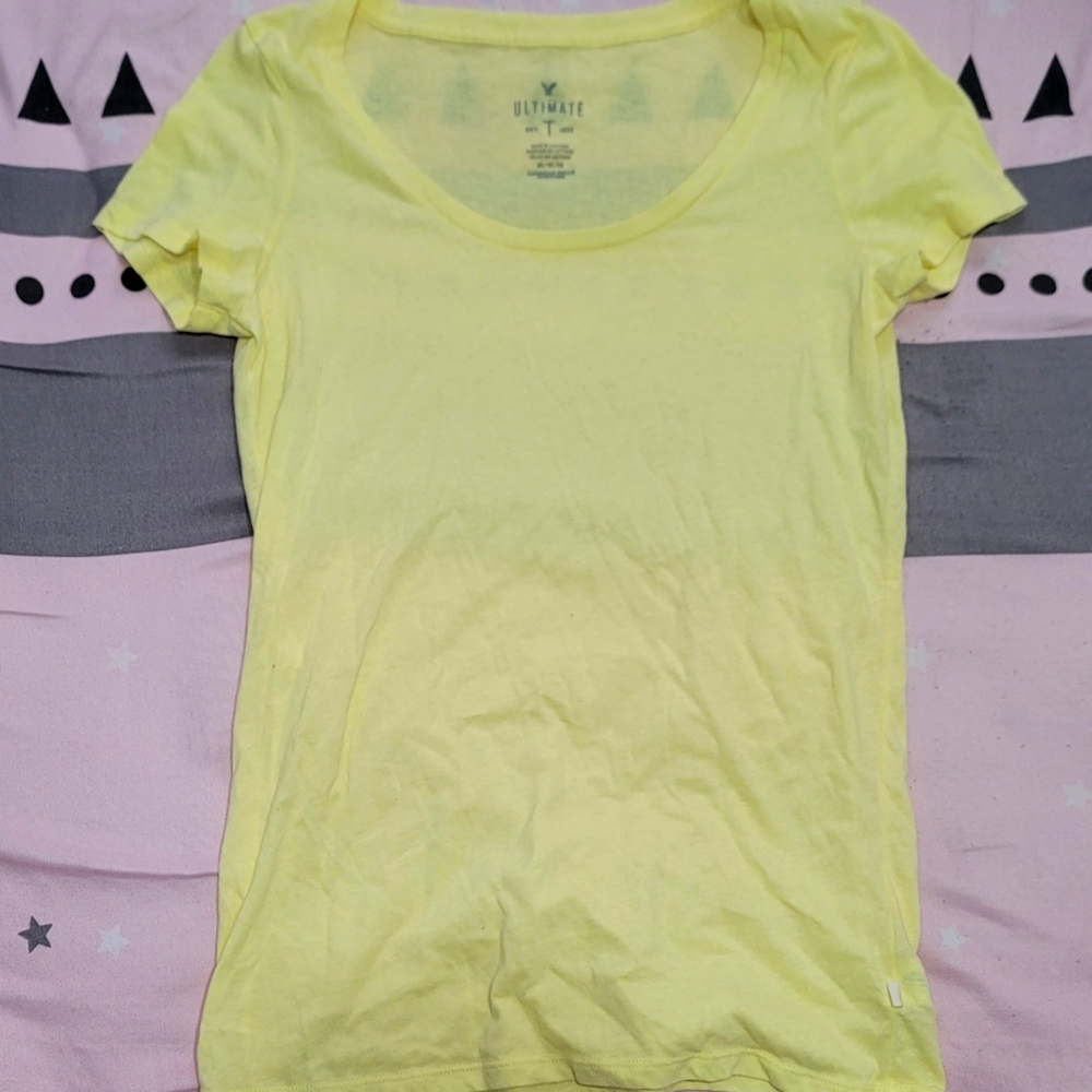American Eagle Yellow Light Tee Shirt